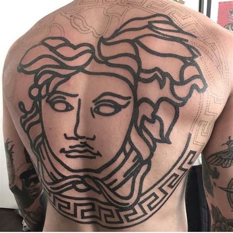 versace chest tattoo|versace tattoos for women.